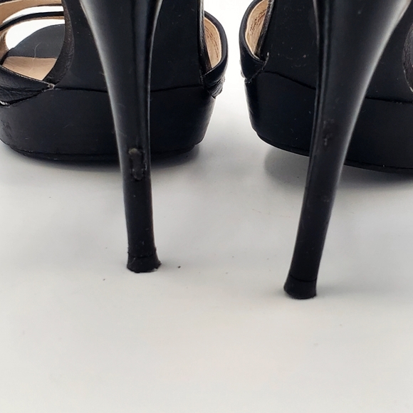 Michel Kors Women Black leather Heels size 8 - Picture 9 of 10